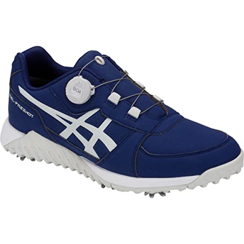 ASICS Men’s GelPreshot Boa Golf Shoes, 10, Peacoat/Glacier Grey Golf