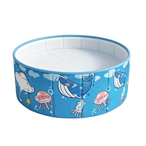 Yonuaret Piscine pour - 90x45 cm Pliante Non Gonflable,Piscine d'eau pour Jardin Extérieur | pour Jardin Extérieur Plage Fête d'Été Adultes Garçons Filles Famille