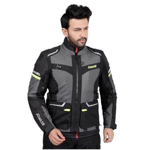 Image of Raida Rover 2 Touring Motorcycle Jacket | Lightest in Its Class | CE Level 2 Armoured | Hydration Bladder Compatible | Waterproof Rain & Thermal Liners included