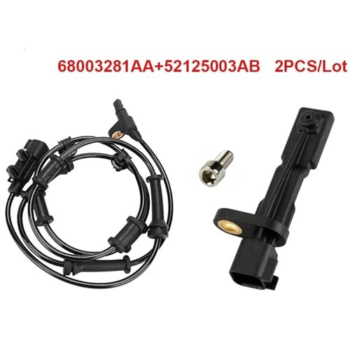 Sensor de velocidad de rueda ABS para solucionar fallo de frenado 52125003AA delantero 3