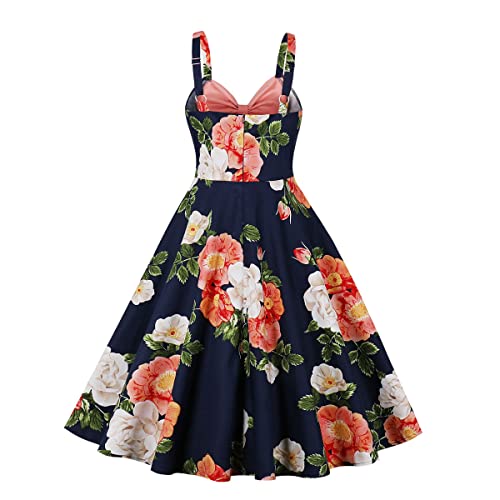 Image of Stripes 1950s Dresses for Women Vintage 50s 60s Retro Audrey Rockabilly Prom Halloween Cocktail Party Swing Homecoming Dress