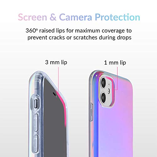 Velvet Caviar Compatible With Iphone 11 Case - Iridescent Holographic Color Changing - Cool Reflective Phone Cover For Girls Men (Nebula) #TOP2