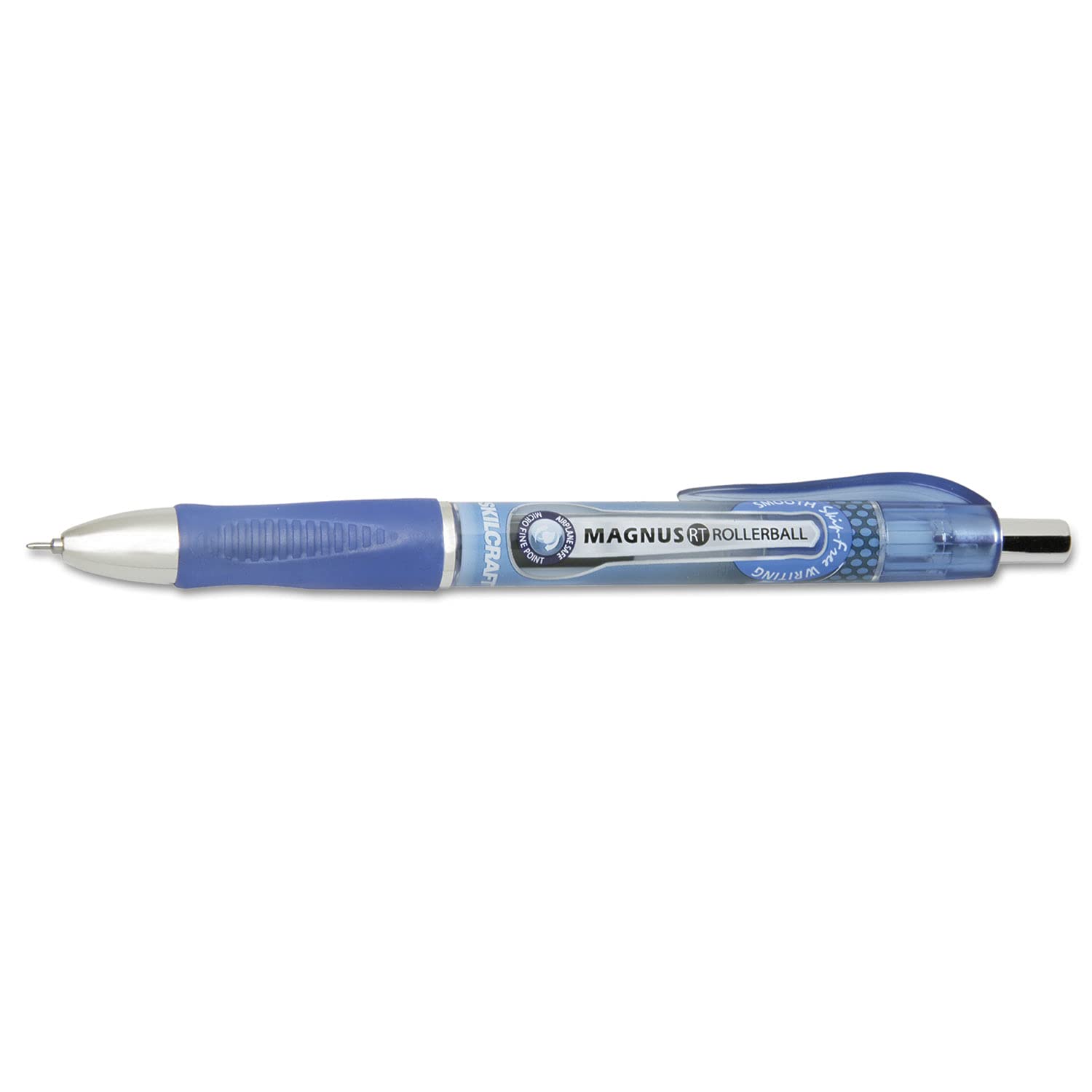 AbilityOneSKILCRAFT Needle Point Roller Ball Pen, Retractable 7520-01-653-9300: Dozen, 12 Item(s)