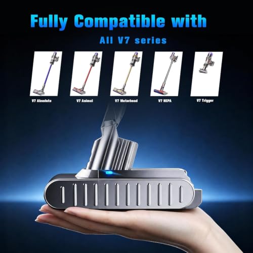 Image of Upgraded 10000mAh 21.6V 229687 Battery Replacement for Dyson V7 Battery with LCD Display Compatible with 225403 SV11 V7 Animal Motorhead Absolute Fluffy Trigger Allergy Handheld Vacuum Cleaners