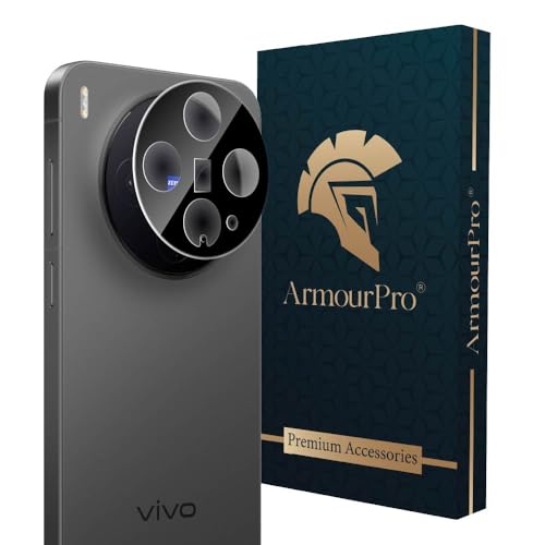 Image of ArmourPro Premium Camera Lens Protection Compatible with Vivo X300 (6.31 Inches) With Edge To Edge Camera Protection Coverage| Black, Pack of 1