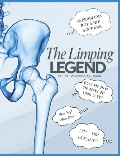 The Limping LEGEND : POST-OP WORD SEARCH BOOK: 100 Hilarious Large Print Word Searches for Hip Surgery Survivors | Laugh-Out-Loud Recovery for Adults ... | A Funny Gift for Hip Replacement Patients image 2