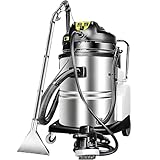 HaiZethonic Teppich Und Polsterreiniger,Gewerbliche Teppichreinigungs Mashine, Mit Wassersaugkopf Und Rundbürste, 1079w,230 Mbar Saugleistung,7m Langes Kabel Und Rollen,Für Teppiche/Sofas 20L