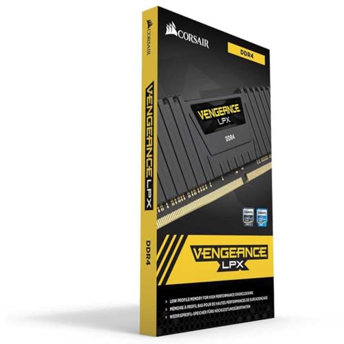 Corsair Vengeance LPX 16GB (2x8GB) DDR4 2400MHz C14 XMP 2,0 High Performance Desktop Arbeitsspeicher Kit, Schwarz, CMK16GX4M2A2400C14… – Ansicht 5