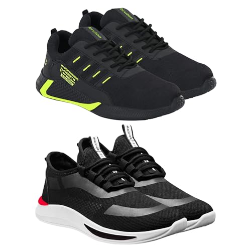 Image of BRUTON Sport Shoes, Gym Shoes, Sports Shoes, Trendy Shoes, Running Shoes for Men (Pack of 2)