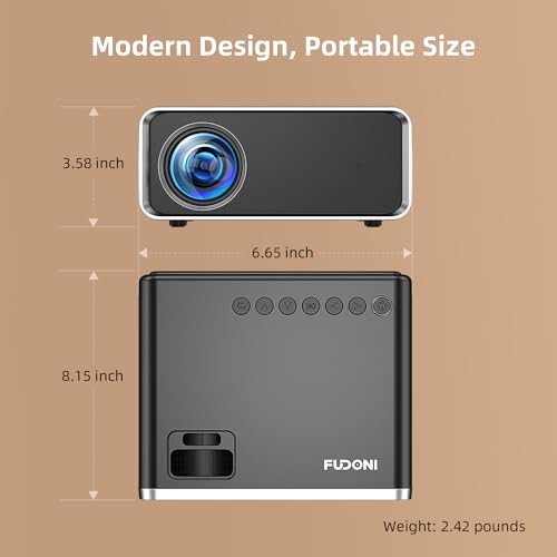 FUDONI Projector with WiFi and Bluetooth 4K Supported, Upgraded 18000L Outdoor Movie Projectors Native 1080P FHD, Video Projector for Home Theater, Compatible w/HDMI/USB/iOS/Android/Windows/TV Stick - image 9