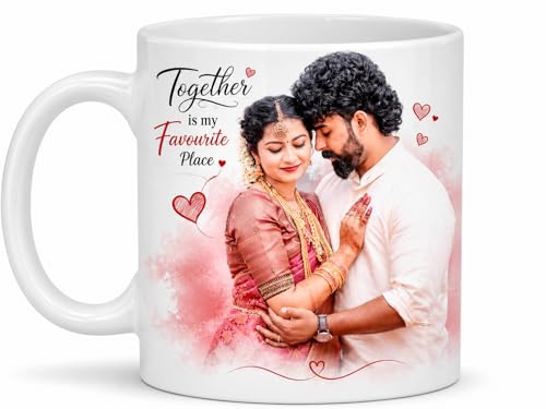 Image of Personalized Coffee Mug | Custom Photo & Text Printed Ceramic Mug | White Mug for Tea & Coffee | Birthday, Anniversary & Valentine Gift