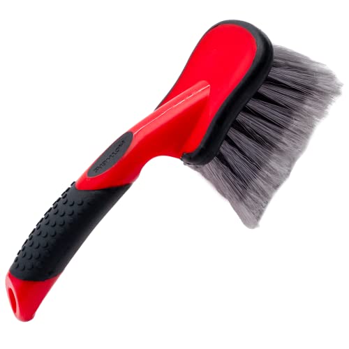 Mothers Car Wash Brush, Wheel and Fender Brush, Short Handle Tire Cleaner…