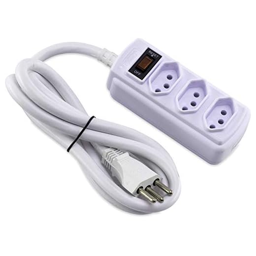 FILTRO DE LINHA 3 TOMADAS 1,5M 20A Force Line BRANCO