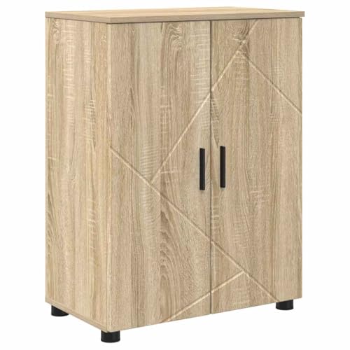 vidaXL Badezimmer Schrank Sonoma-Eiche 60 x 35 x 80 cm Holzwerkstoff,...