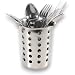 Produktbild Kerafactum® - runder Besteckkorb Spülkorb Korb für Bestecke und Kleinteile Spülmaschine Spülmaschinenkorb universal Besteckköcher Besteckbecher rund Edelstahl grobmaschig - cutlery basket