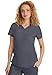 Healing Hands Jane Scrub Top for Women with Y-Neck, Pockets & Stretch 2167, M, Pewter