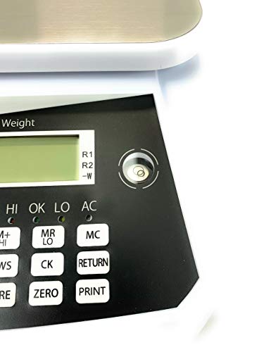 Báscula Contadora 100 lb x 1g 11x8 pulgadas 3 Pantallas LCD miniatura 7