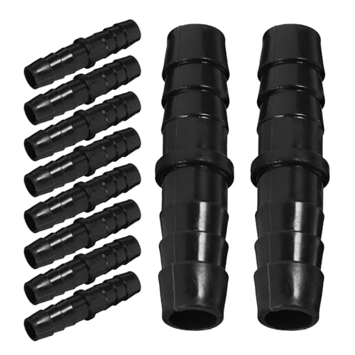 FRCOLOR 10 pezzi Raccordi Rapidi per Tubo Materiale PP Connettori Spinati Resistenti per Pompe Sistemi Idrici Facili da Installare per Riparazioni Veloci