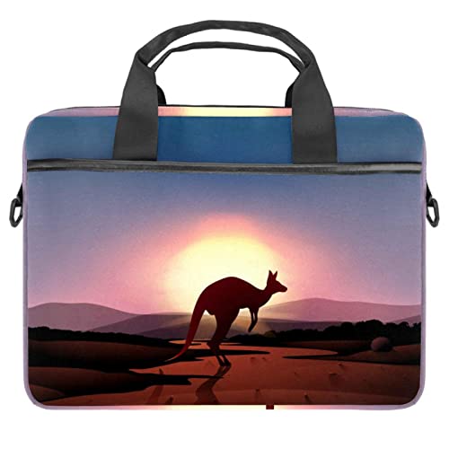 Sacoche pour ordinateur portable 13-14.5" pour voyager avec le motif kangourou