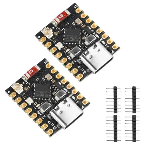 Heemol 2 Stück für ESP32-C3 Mini Entwicklungsboard mit Externe Antennen schnittstelle WiFi/Bluetooth 5.0 ESP32 Mini Type-C Modul ESP32-C3FN4 Chip für IoT Arduin0 Wearables & Smart Home