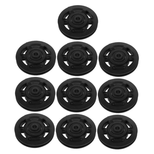 EXQUIMEUBLE 10個 ユニバーサルホームジム用耐摩耗プーリーホイール 径 耐摩耗性高強ベアリング搭載 ケーブルマシン対応筋トレ機器交換部品