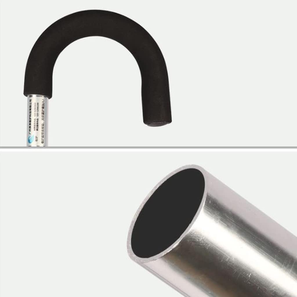 GCX- Taburete de muleta for Ancianos, Taburete Plegable Multifuncional de aleación de Aluminio, Asiento telescópico Antideslizante Firma