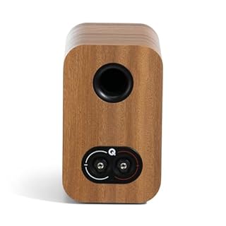 Q Acoustics 3010c - Coppia di altoparlanti compatti da scaffale in legno di quercia, a 2 vie, driver bassi da 4", tweeter da 0,9", altoparlanti stereo/altoparlanti passivi per sistema audio home