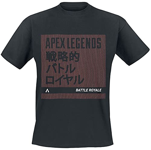 Apex Legends Hombre Camiseta Azul Oscuro S, 60% algodón, 40% poliéster, Regular