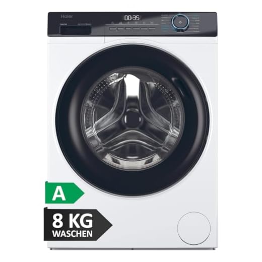 Haier I-PRO SERIE 3 HW81-NBP14939 I Frontlader Waschmaschine 8kg I Washing Machine mit A-Effizienz, 1.400 U/Min. & sparsamem Inverter-Motor I Inkl. Dampfprogrammen, Mengenautomatik & Refresh-Programm