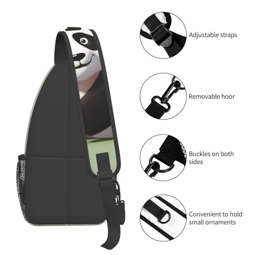 Bolso Cruzado para Hombre Tipo Sling Negro miniatura 5