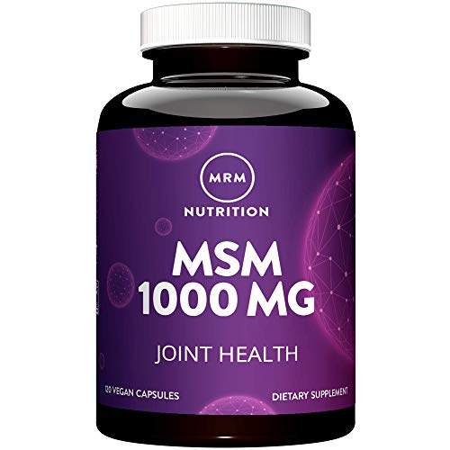 MRM MSM Vegetarian Capsules, 1000 mg, 120-Count Bottles