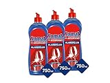 Somat Klarspüler 3er Pack mit Extra-Trocken-Effekt für unschlagbaren Glanz auf Gläsern & Geschirr (3x 750ml)