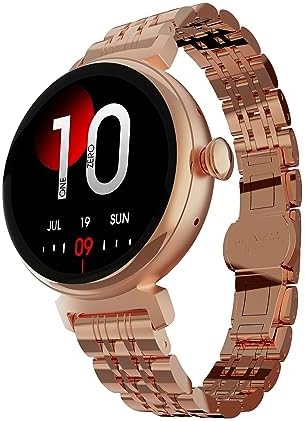 HiFuture Aura Female BT Calling Smartwatch, Sleep & Heart Rate Health Tracking, IP68 Waterproof, Long Battery Life, 1.04" AMOLED Display - Gold