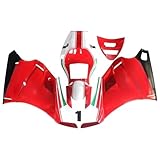 Artudatech Kit de Carénage de Capot Motocyclette avec Revêtement de Carrosserie Customizable Logo Patten pour Ducati 748/916/996/998 1996 2002