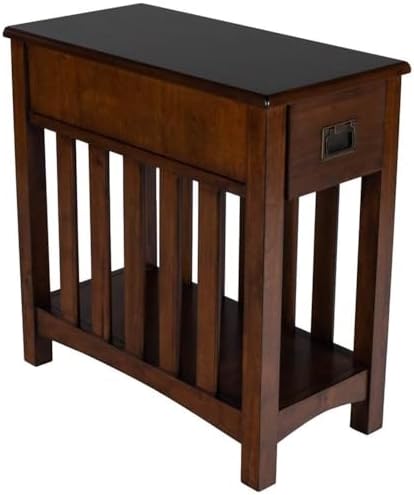 Butler Specialty Larina Shaker Wood Chairside Table in Brown