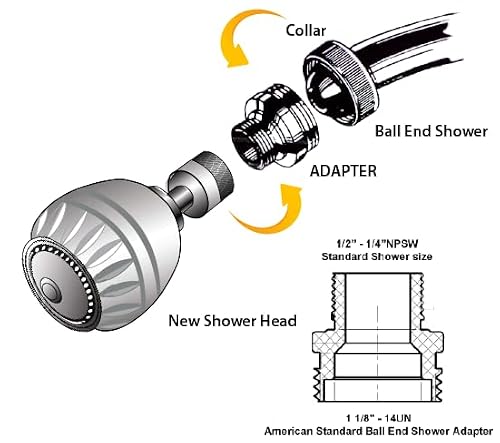 American Standard Ball End Shower Adapter | Plumbing Faucet Accessories