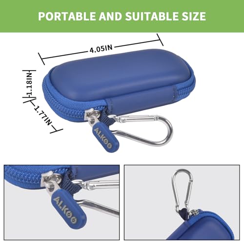 Image of USB Flash Drive Case, SD Card /Thumb Drive /Memory Cards Holder, Bag Only | SDXC /SDHC Storage, Electronic Accessories Organizer for SanDisk / for Samsung, for Students /IT /Office /School /Travel, Blue