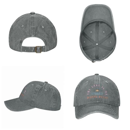 The Lake is My Happy Place Gorra Baseball para Hombre y Mujer miniatura 6