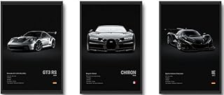 CSLGQGV Car Poster Vintage Racing Car Wall Art Supercar Canvas Prints Pa...