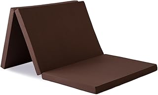 アイリスプラザ 重ねて使える日本製ウレタンマットレス +1枚で寝心地アップ 程よい硬さ 90N 折りたたんでコンパクト・省スペース 厚さ6.0cm 軽量2.1kgで女性もラクラク運べる 来客用に Mattress シングル ブラウン