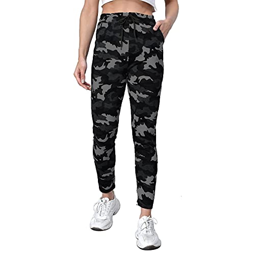 Image of Army Cotton Blend Track Pant for Girls and Women