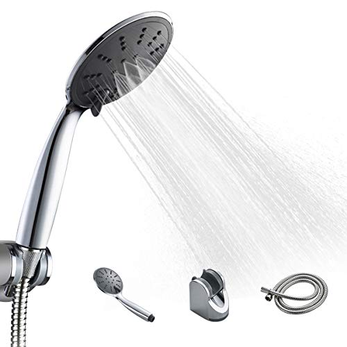 WinArrow- 3 Modes Shower Head Set, Ultra-Thin Shower Head (Silver Gray showerhead Set)