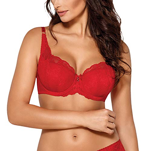 AVA Damen Bügel BH Dessous Spitze Balconette Regulierbar Gepolstert 1559 AVA Damen Bügel BH Dessous Spitze Balconette Regulierbar Gepolstert 1559