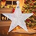 Vivid Shape Clear Acrylic Christmas Ornaments for All Occasions, 24 Pieces Christmas Tree Snowflake Star Bell Decoration Accessories (Christmas Tree Snowflake Five-Pointed Star)
