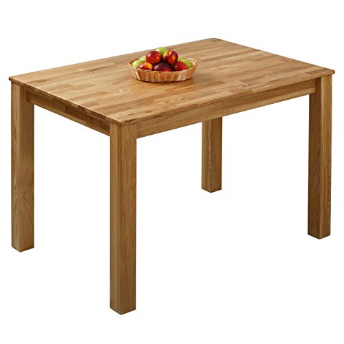 Krok Wood Esstisch Bonn aus Massivholz (Eiche, 110x75x75 cm)