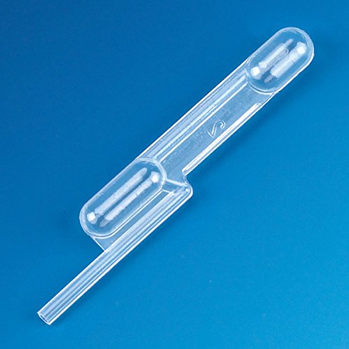 Globe Scientific 139110 Transfer Pipet, Exact Volume, LDPE, 0.05mL Capacity, 59mm Length, Pack of 5000