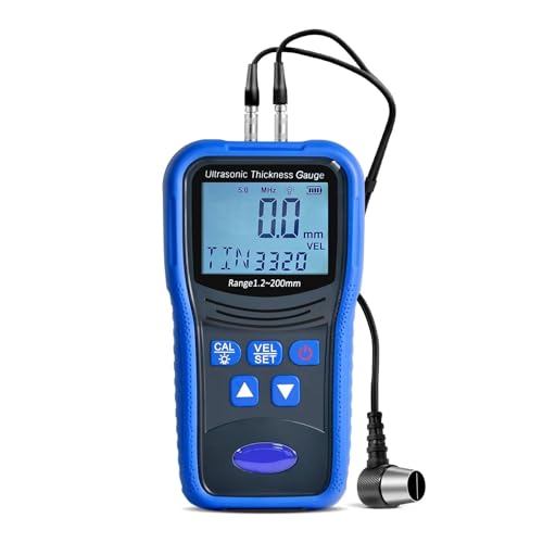 Jauge d'épaisseur ultrasonique pour voiture et testeur d'épaisseur de peinture 1.2-200mm