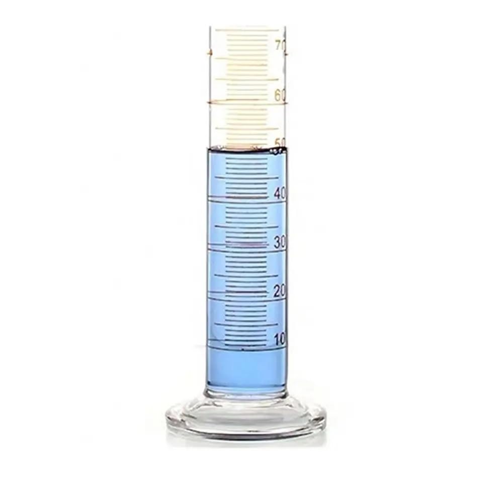 medición de laboratorio. Probeta graduada de vidrio de borosilicato de 100 ml, calibre 3.3, con boquilla, cristalería de laboratorio