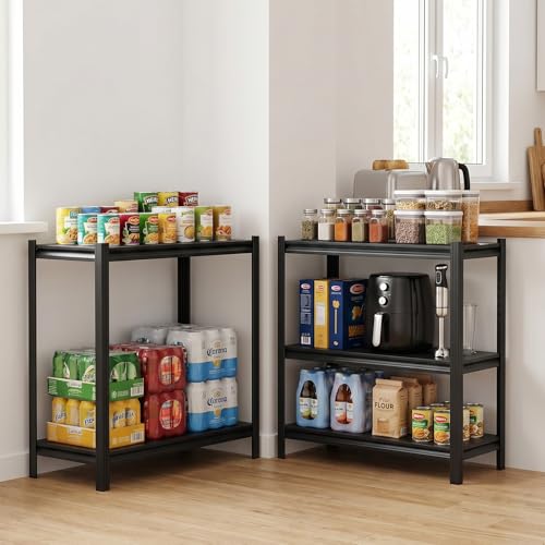 Image of VEVOR Storage Shelves, 5-Tier Adjustable, 2500 lbs Capacity, Heavy Duty Garage Storage Shelving Unit, Metal Utility Rack Shelf, for Garage Warehouse Basement Kitchen, 48.43 inch W x 18.31 inch D x 71.38 inch H