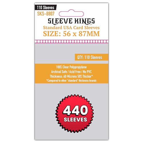 Sleeve Kings Standard USA Card Sleeves 56 X 87 mm...